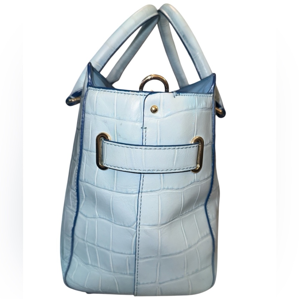Coach Blake Croc-Embossed - Cornflower Blue w/ Purse Pillow - Picture 4 of 9